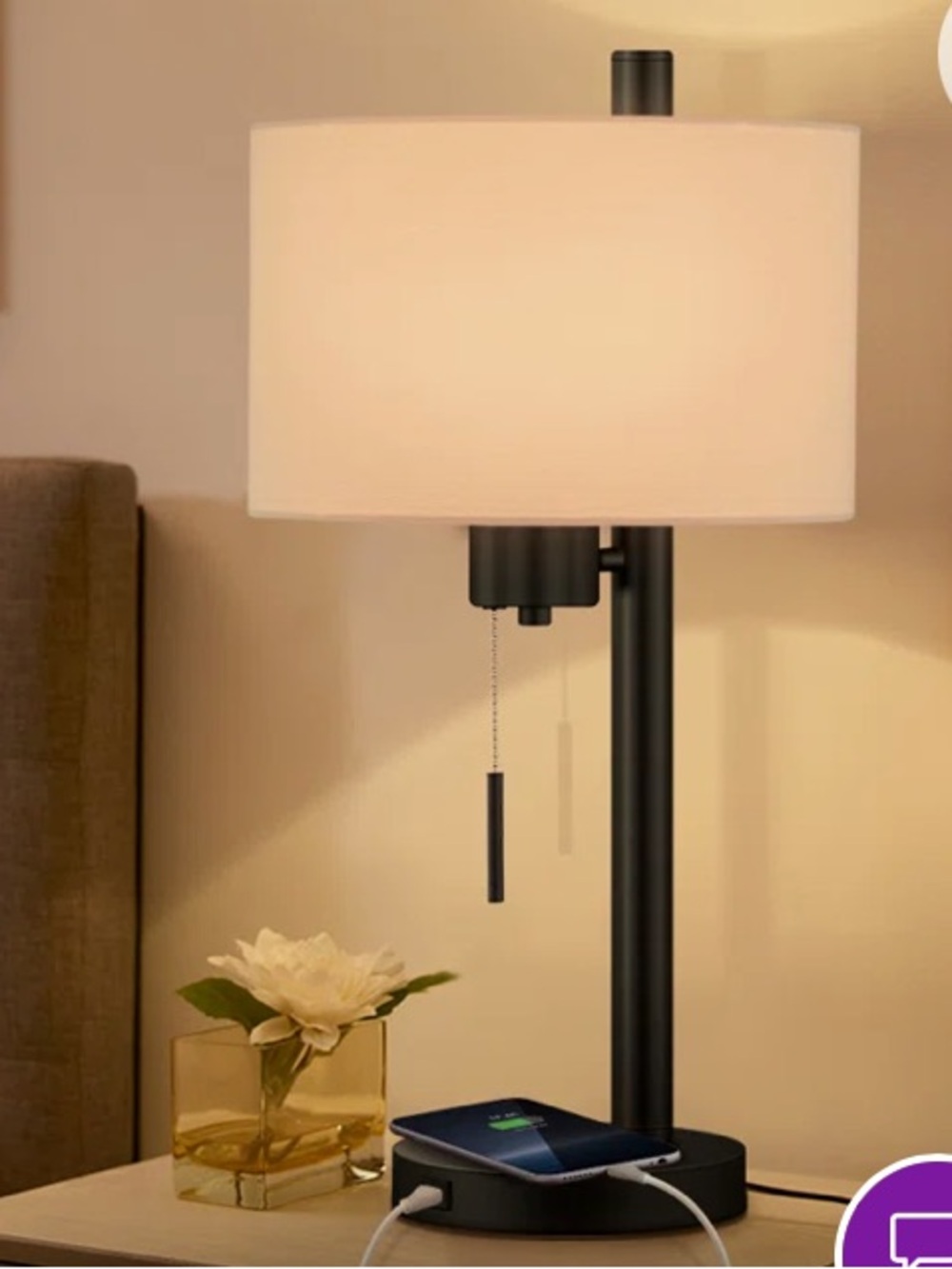 Wayfair Black Metal Table Lamp